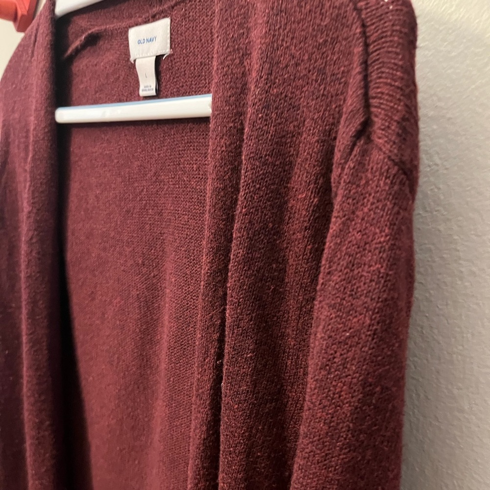 Old Navy Maroon Cardigan - Picture 5 of 6